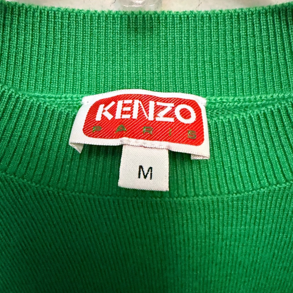 KENZO 100% Wool Tiger Tail K Logo Sweater - Picture 4 of 7